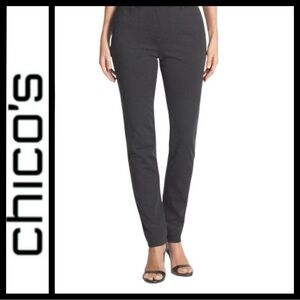 NWT Chico's Weekend Charcoal Straight Fit Pants